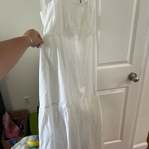 Abercrombie & Fitch White Maxi Dress